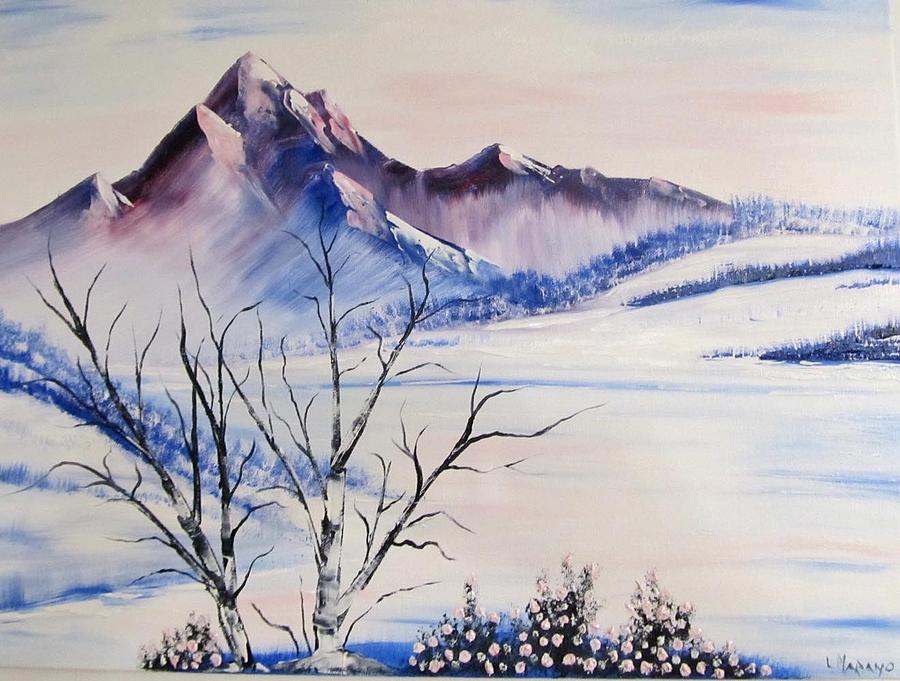 Pink Mountain Majesty Painting By Larry Marano