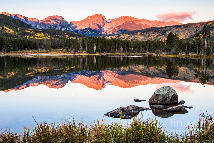 Pink Mountains Photograph by Mary Swann - Fine Art America