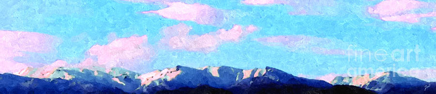 Mountain Painting - Blue Mountains by - Zedi -