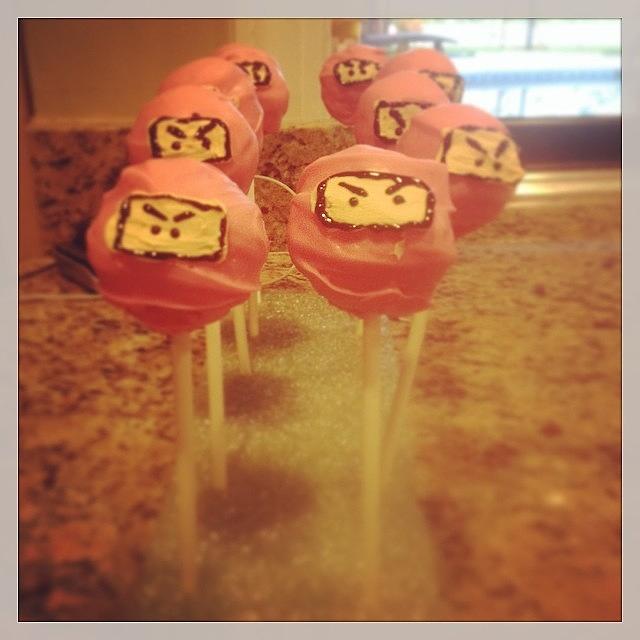 Pink Ninja Cake Pops. Practice Try Photograph by Cecilia Deyo
