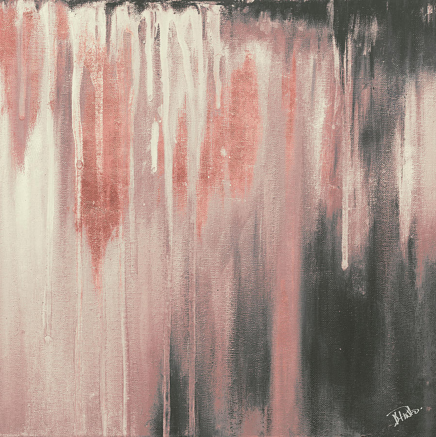 Abstract Painting - Pink Paysage I by Patricia Pinto