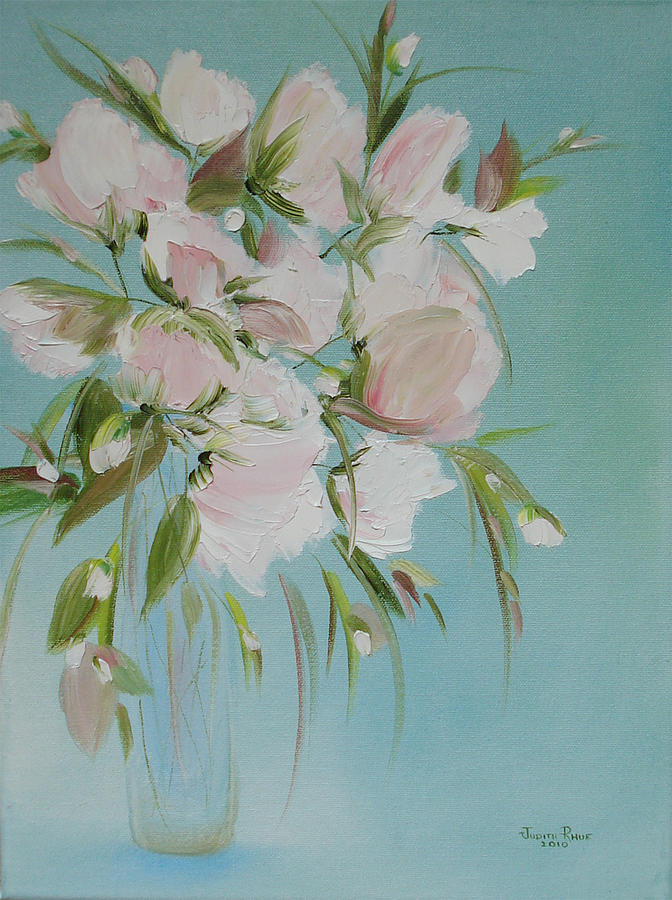 Pink Petals Painting by Judith Rhue