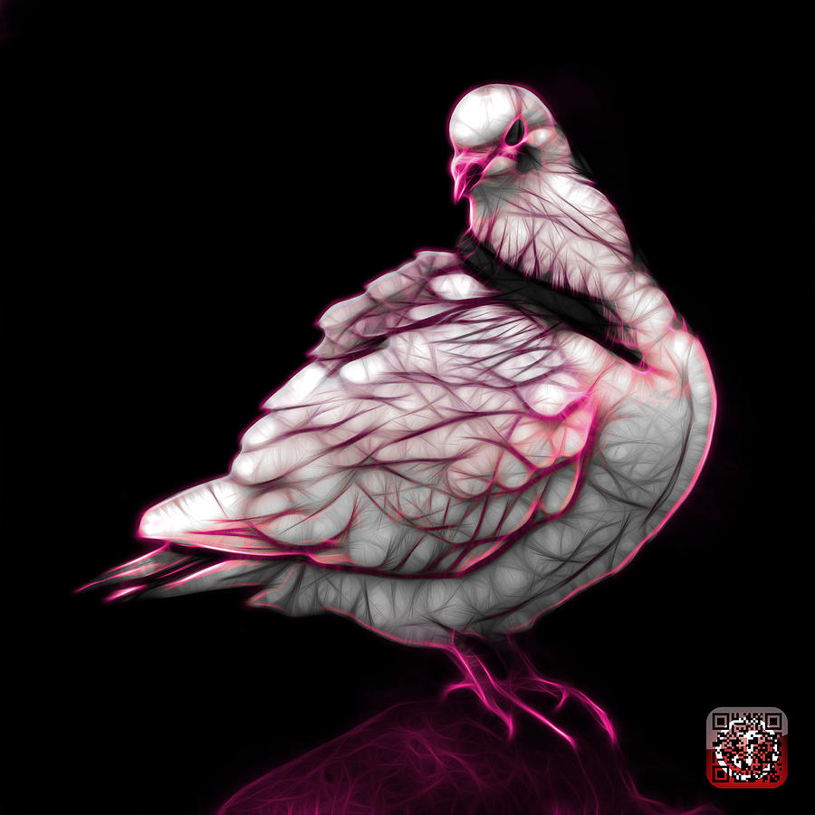 Pink Pigeon Pop Art 5516 - FS - BB -  Modern Animal Artist James Digital Art by James Ahn