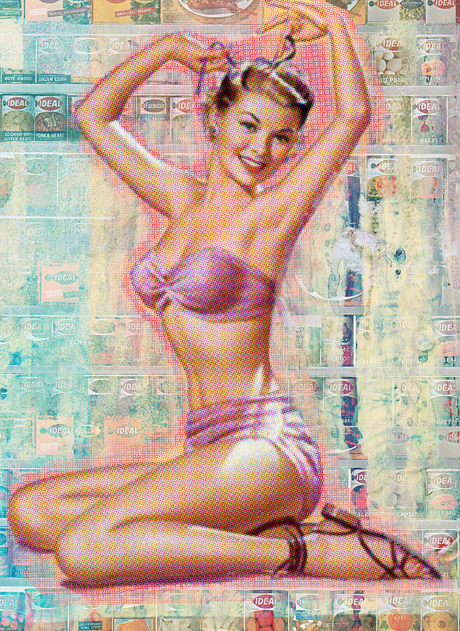 Pink Pin up  Digital Art by Luz Graphic Studio