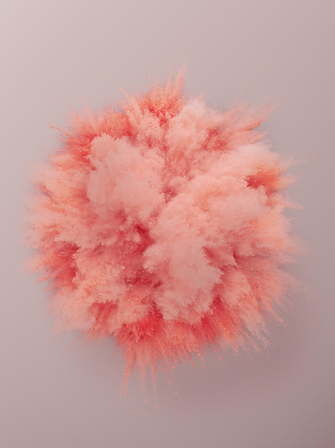 Pink Powder Explosion Photograph by Stilllifephotographer