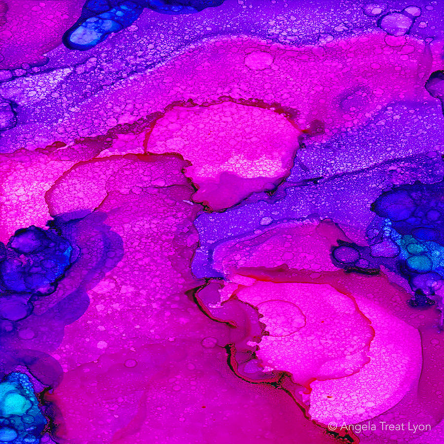 Pink-Purple I Painting by Angela Treat Lyon