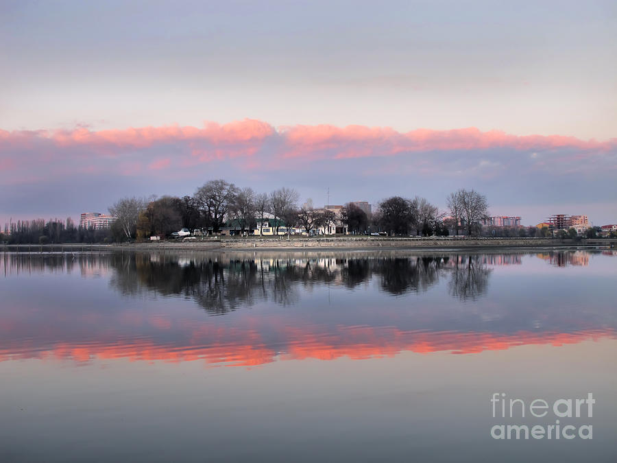 Sunset Photograph - Pink Reflection  by Daliana Pacuraru