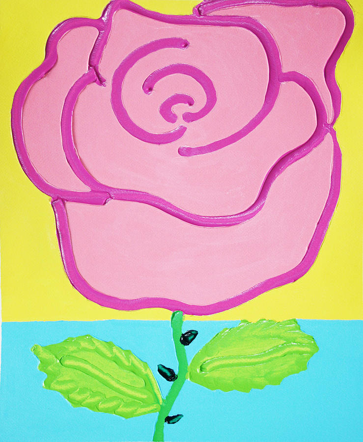 Rose Painting - Pink Rose by Matthew Brzostoski
