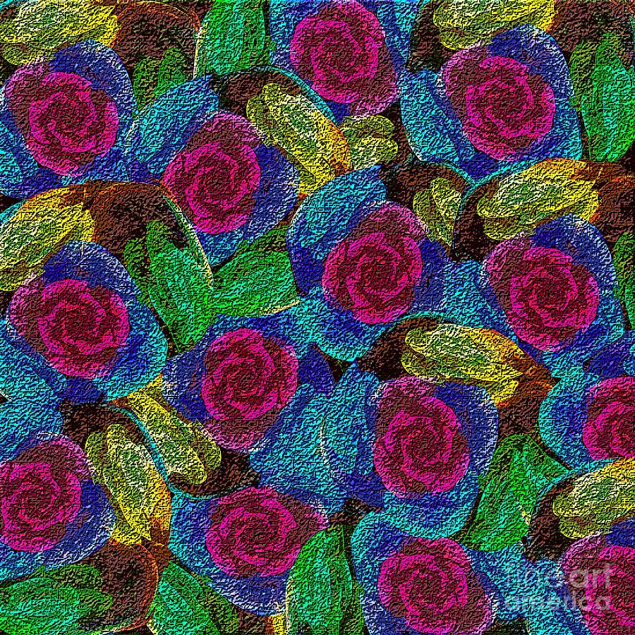 Pink Roses Digital Art by Klara Acel