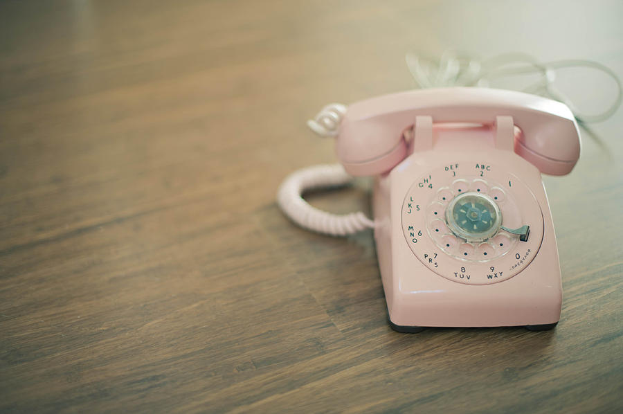 Pink Rotary Telephone Photograph by Photo By Nicole Peattie, Photographer