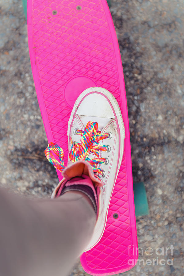 Pink Skateboard Photograph by Gillian Vann - Pixels