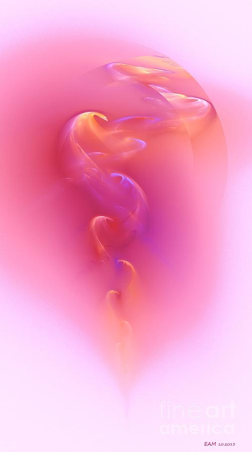Pink Smoke Digital Art by Elizabeth McTaggart