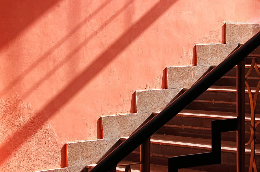 Pink Staircase  Photograph by Prakash Ghai