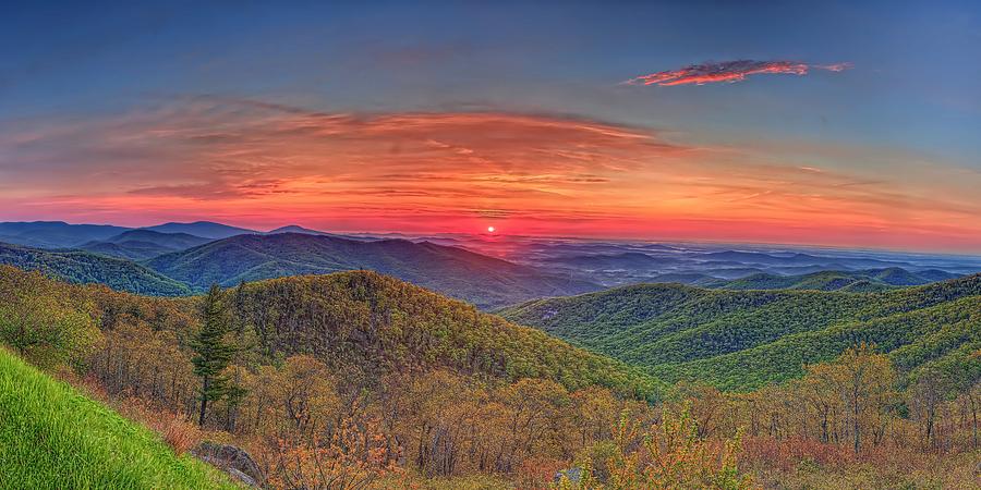 Pink Sunrise At Skyline Drive Photograph by Metro DC Photography