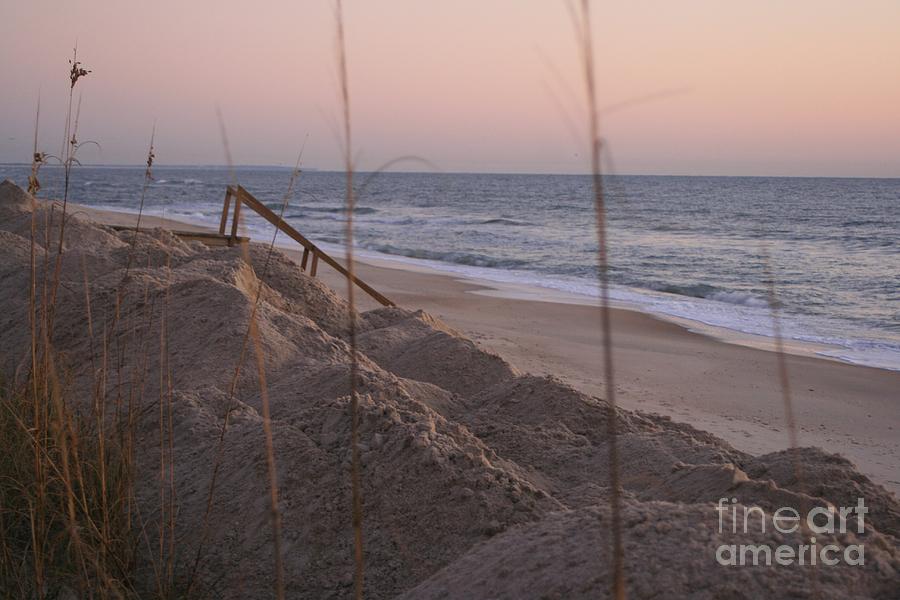 Pink Sunrise on the Beach Photograph by Nadine Rippelmeyer