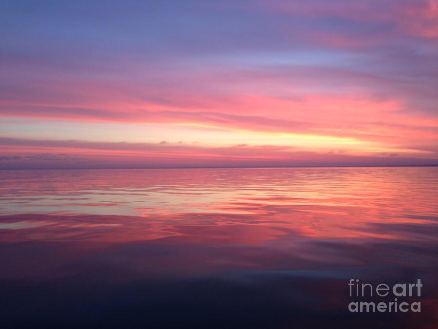 Pink Sunrise over Ocean Photograph by Mark Thompson - Fine Art America