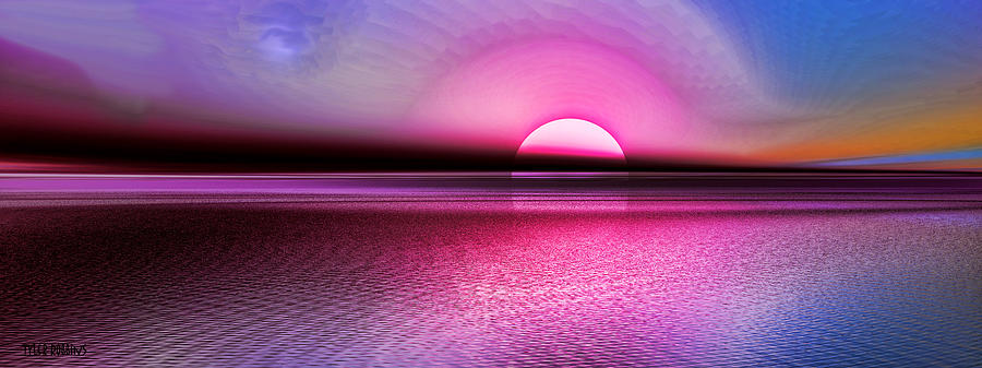 Pink Sunset Digital Art by Tyler Robbins