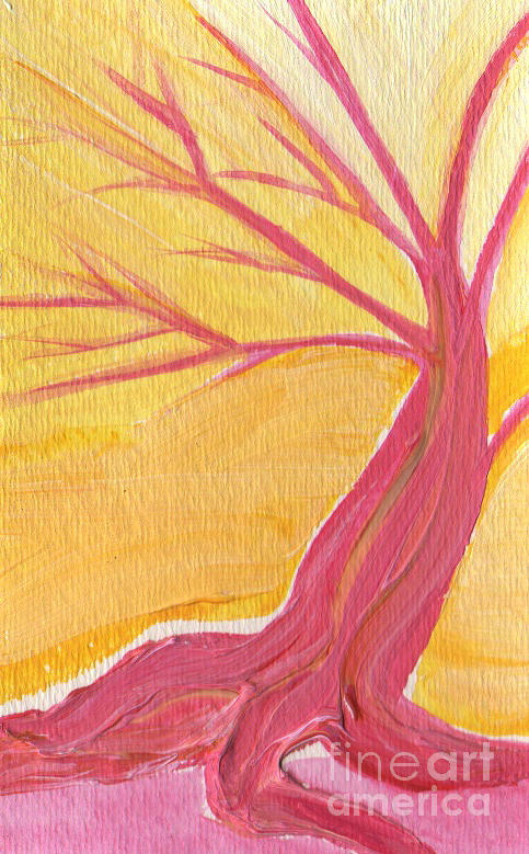 Pink Tree by jrr Painting by First Star Art