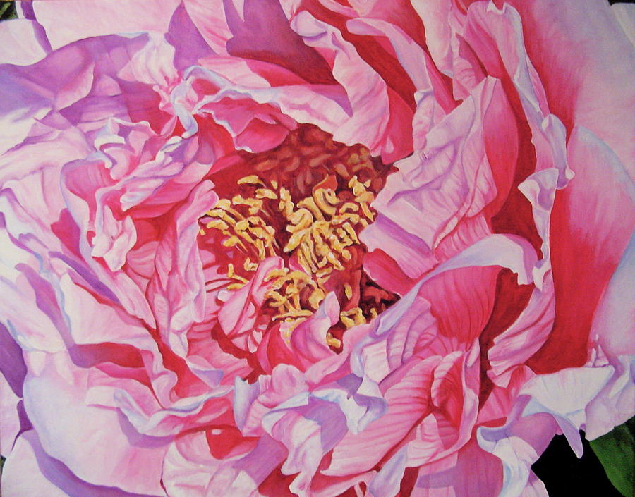 Flowers Still Life Painting - Pink Peony by Lillian  Bell