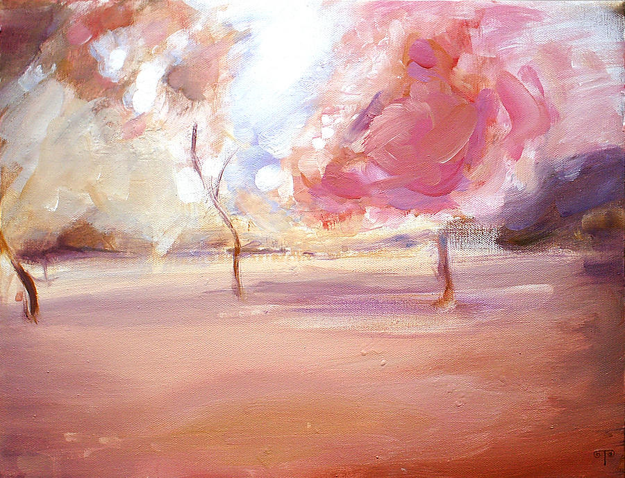 Pink Trees Painting by Tanya Byrd