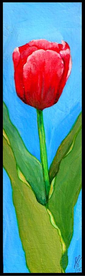 Pink Tulip Painting by Jim Harris