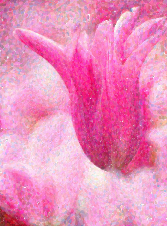 Pink tulip Painting by MotionAge Designs