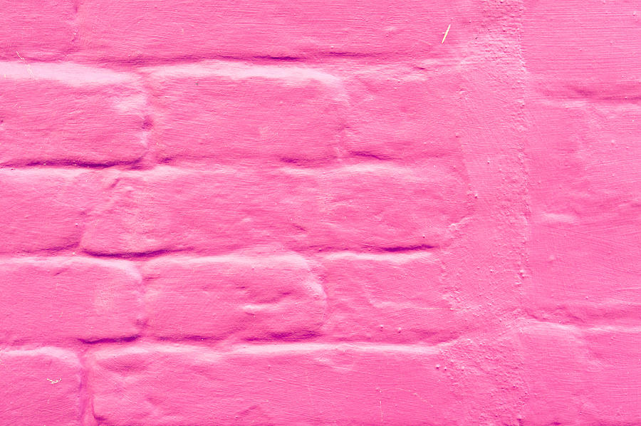 Architecture Photograph - Pink wall by Tom Gowanlock