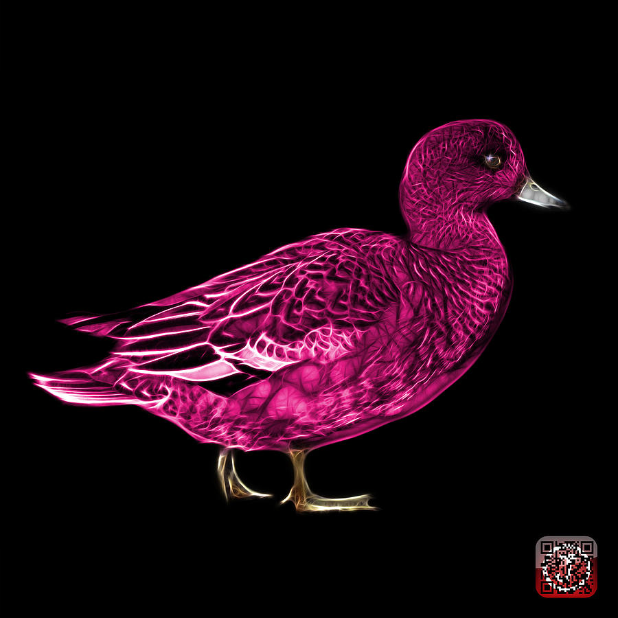 Pink Wigeon Art - 7415 - BB Mixed Media by James Ahn