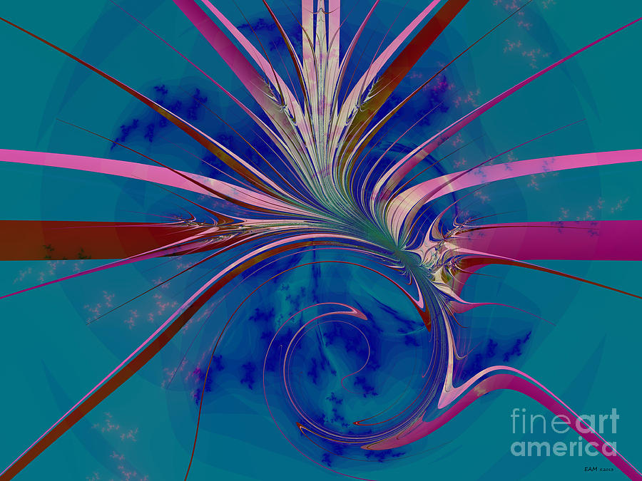 Pink Yucca Twist Digital Art by Elizabeth McTaggart
