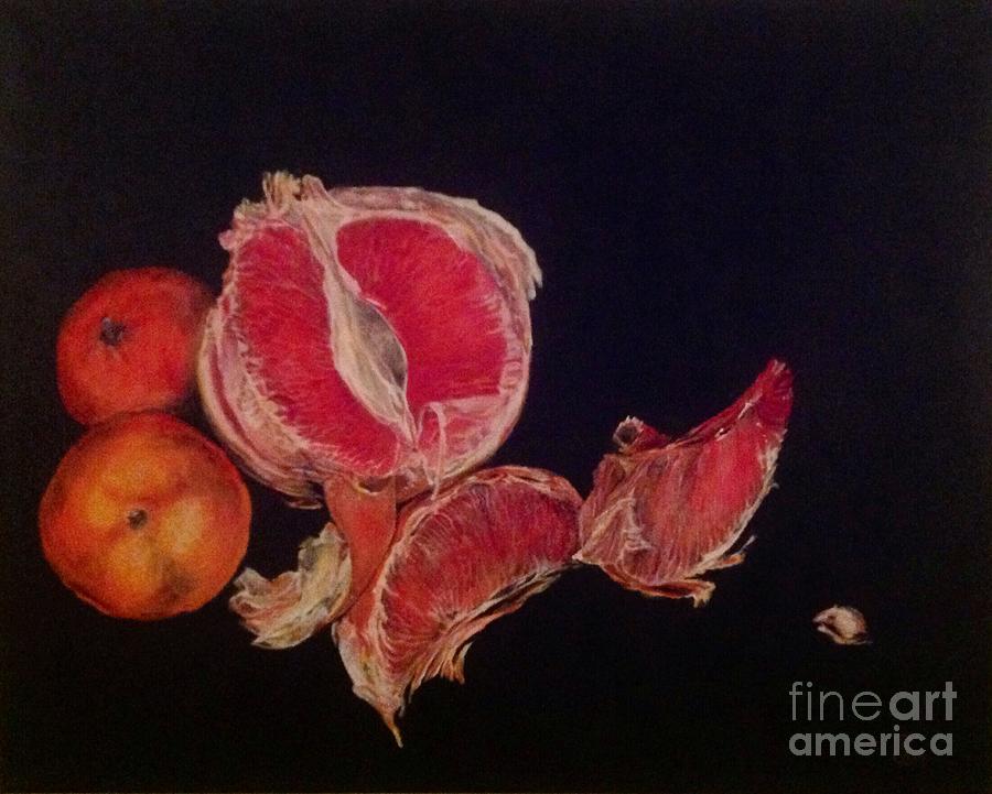 Still Life Painting - Pink Zest by Iya Carson
