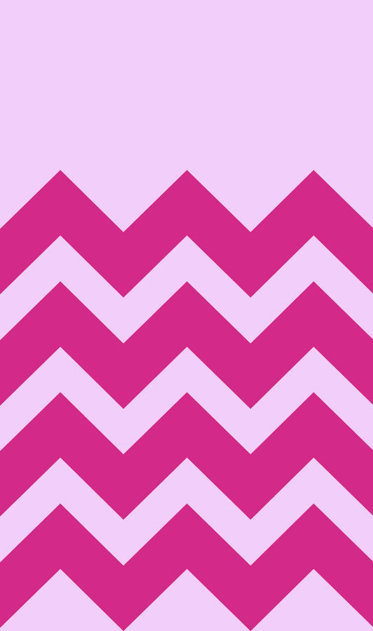 Pink Zig Zag Digital Art by Pixels - Fine Art America