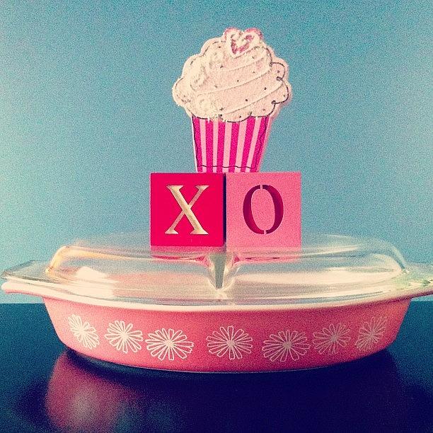 Vintage Photograph - #pink#pyrex#vintage#love#daisy by Vanessa Aguilar 
