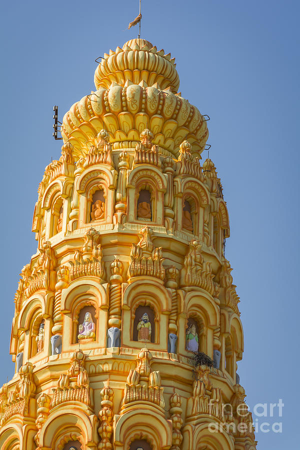 Pinnacle of Hindu Temple Photograph by Kiran Joshi
