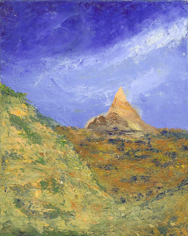 Blue Sky Painting - Pinnacle Peak by Joe Leahy