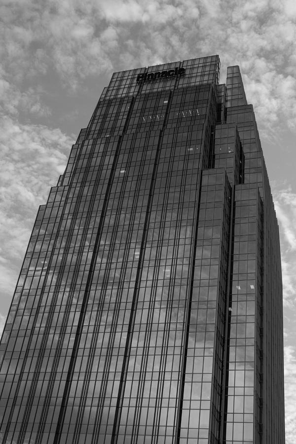 Pinnacle Reflections in Black and White Photograph by Robert Hebert
