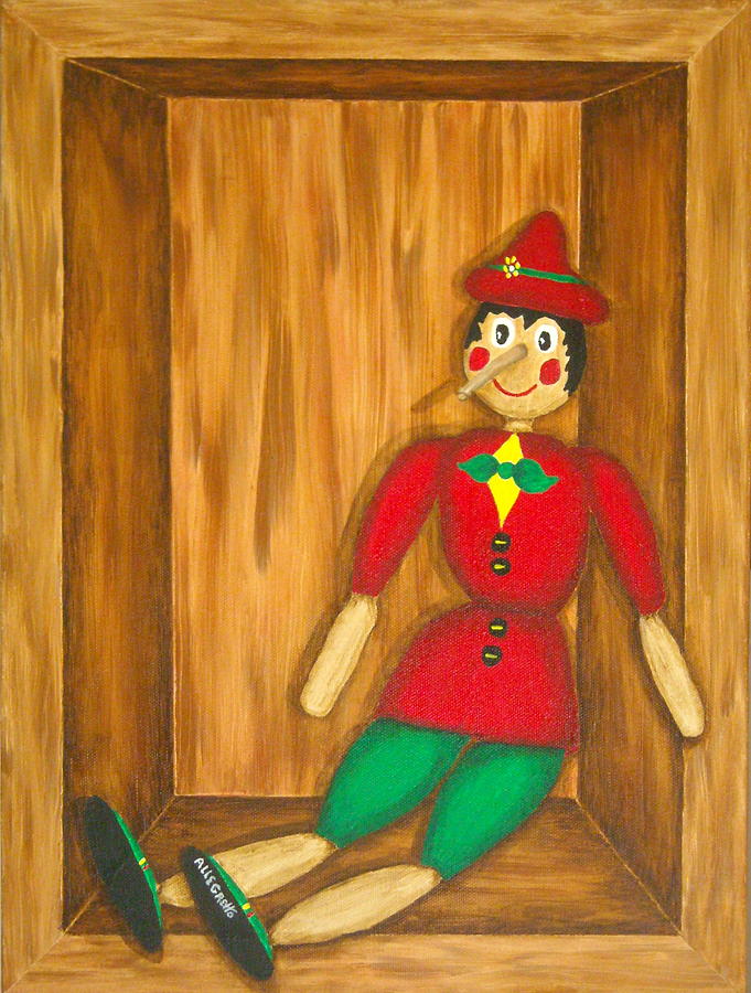 Fantasy Painting - Pinocchio by Pamela Allegretto