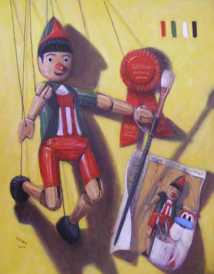 Pinocchio Wins an Award Painting by Donelli  DiMaria