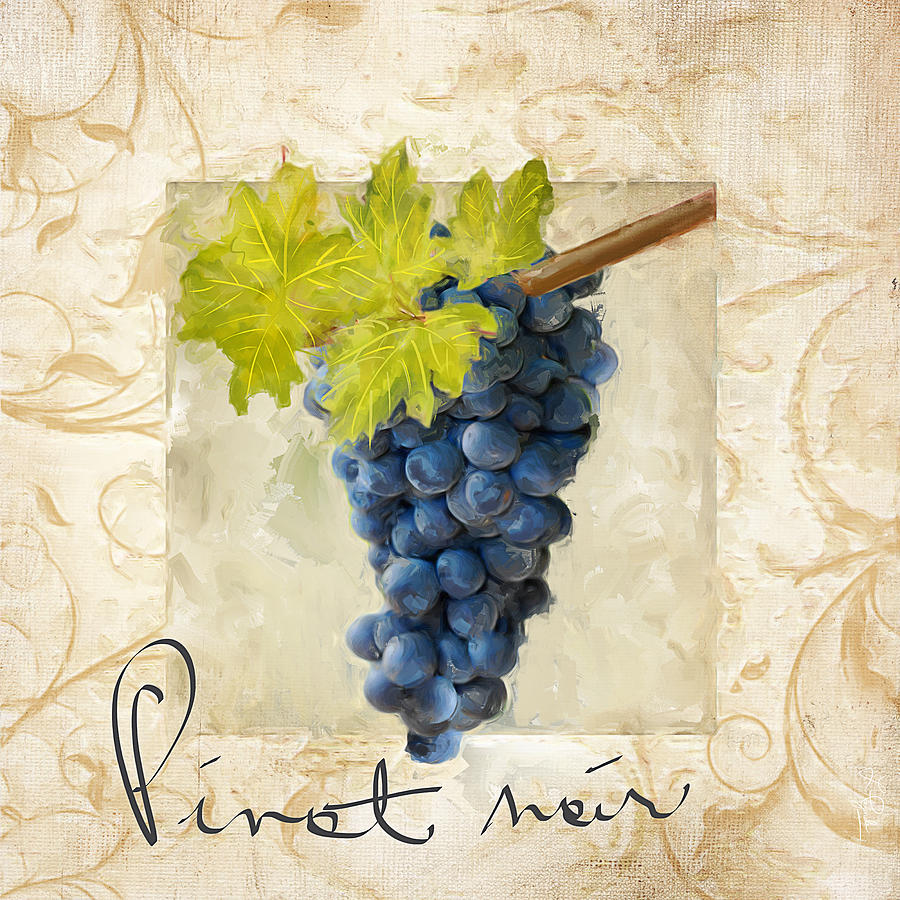 Wine Painting - Pinot Noir by Lourry Legarde