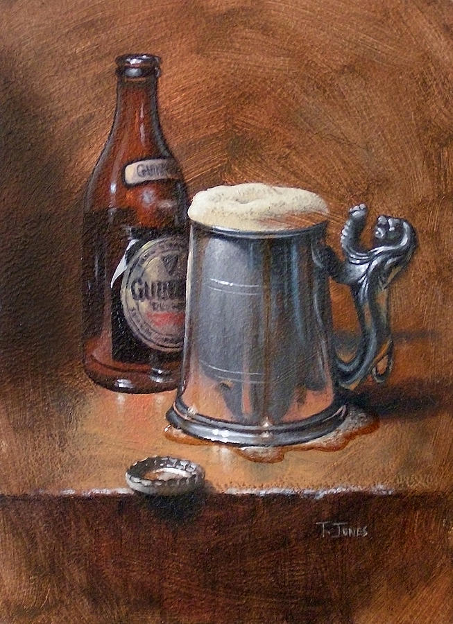 Beer Painting - Pint of Guinness by Timothy Jones