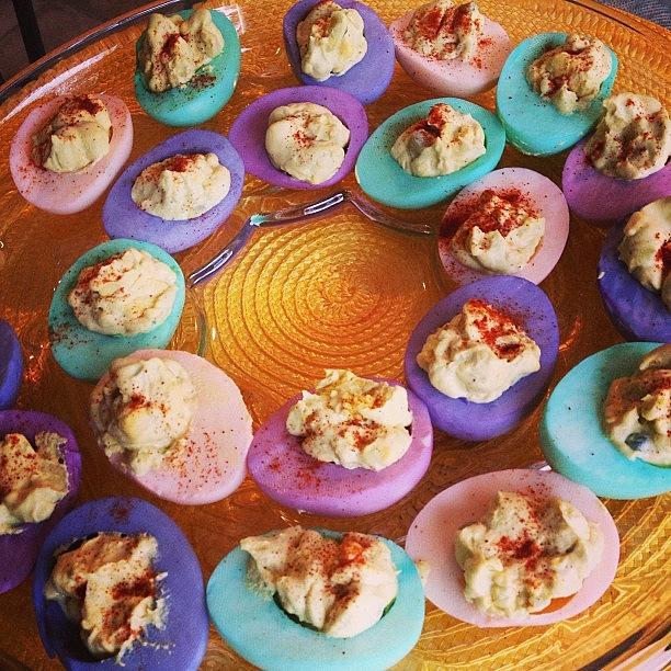 Pinterest-inspired Deviled Eggs! Photograph by Sara Jones