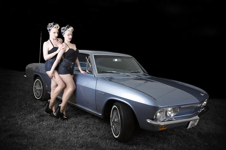 Pinup Models Photograph - Pinups Cars by The Pinup Academy.