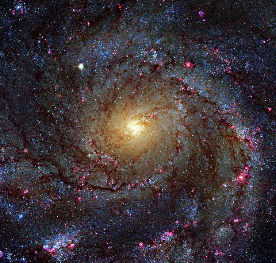 Pinwheel Galaxy Photograph by Hubble Legacy Archive/robert Gendler/science Photo Library