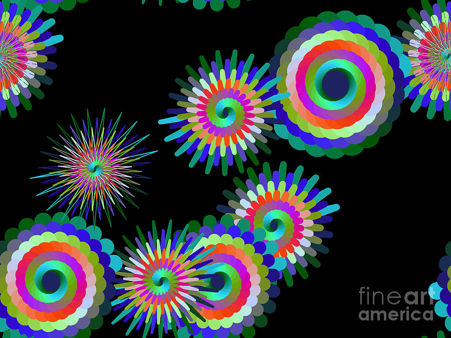 Pinwheel Panoply Digital Art by Stan Reckard