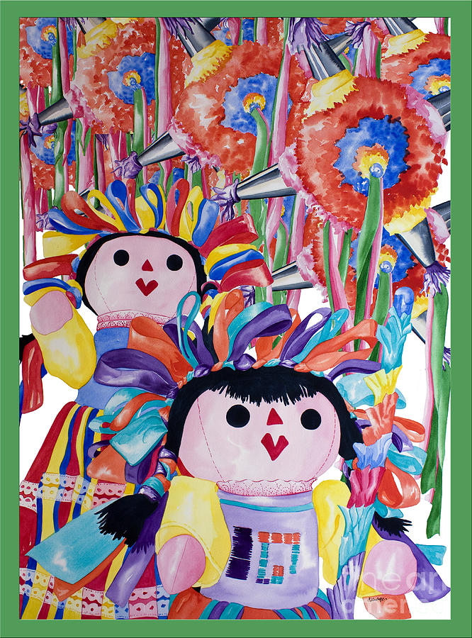 Pinata Christmas Painting by Kandyce Waltensperger