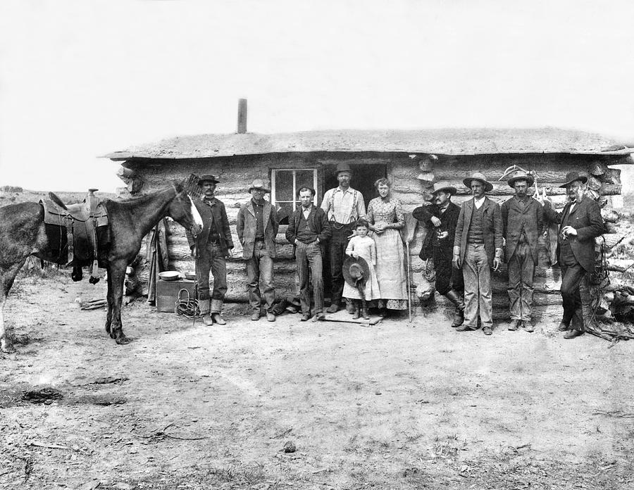 Pioneer Family Portrait Photograph by Underwood Archives