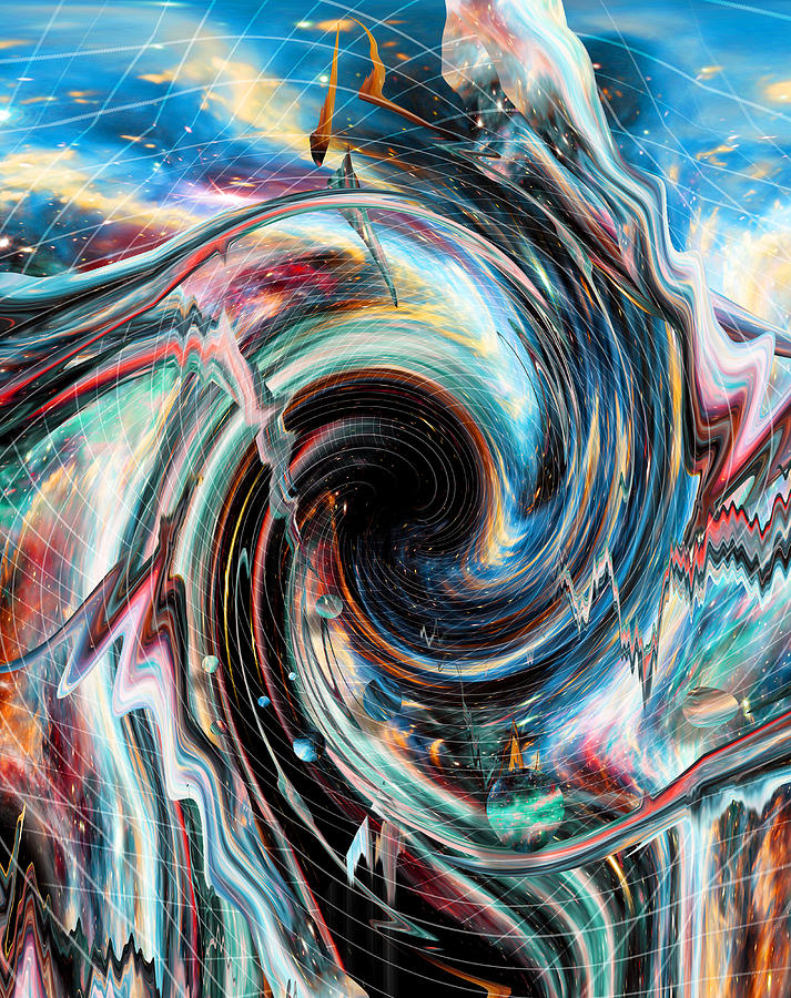Abstract Digital Art - Pipe Dream by Nicebleed  