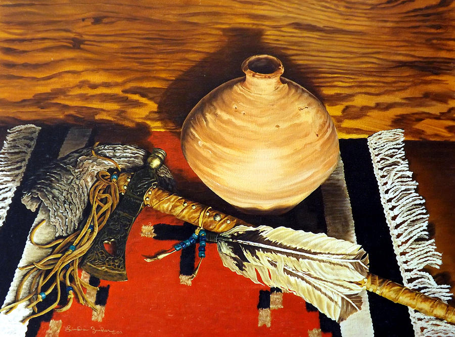 Pipe Hawk Painting by Linda Becker