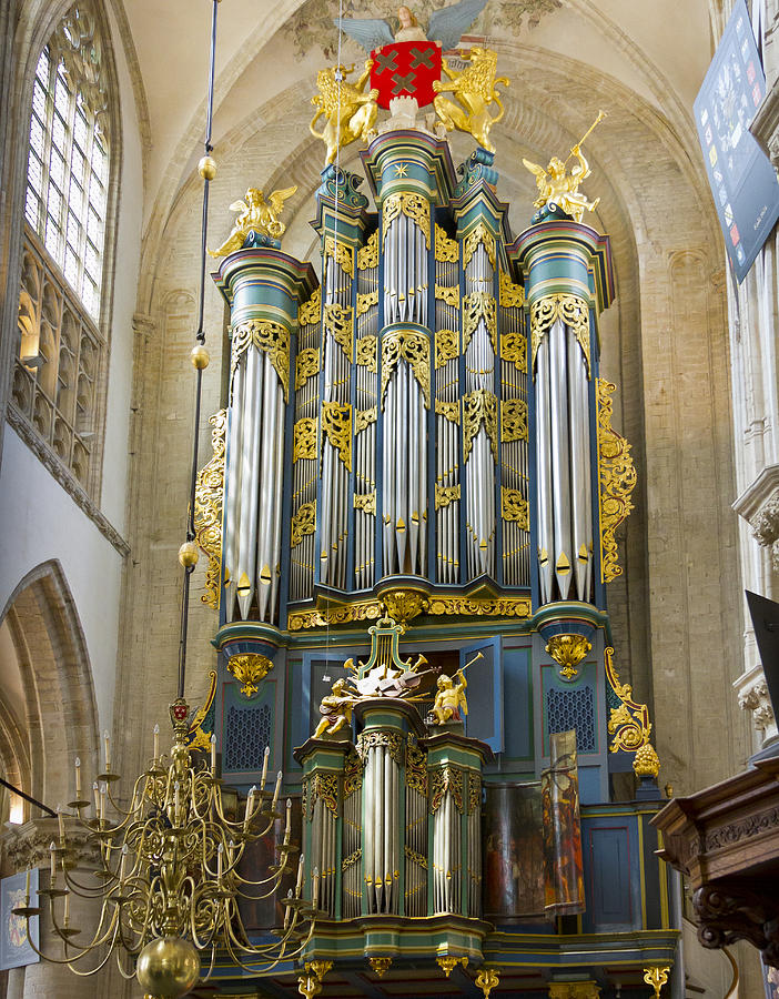 Pipe organ in Breda Grote Kerk Photograph by Jenny Setchell
