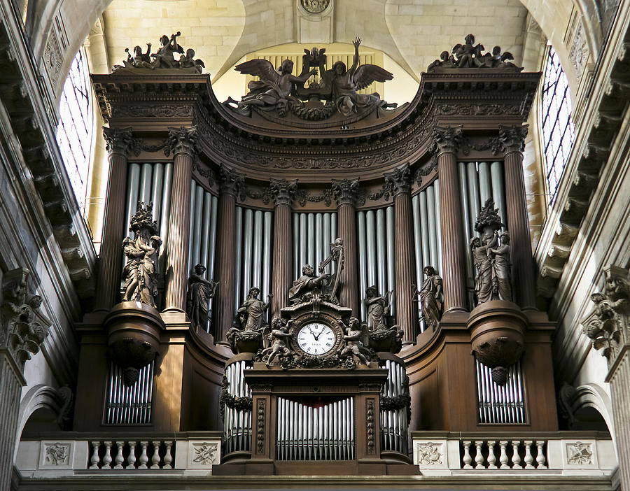 Paris Photograph - Pipe organ in St Sulpice by Jenny Setchell