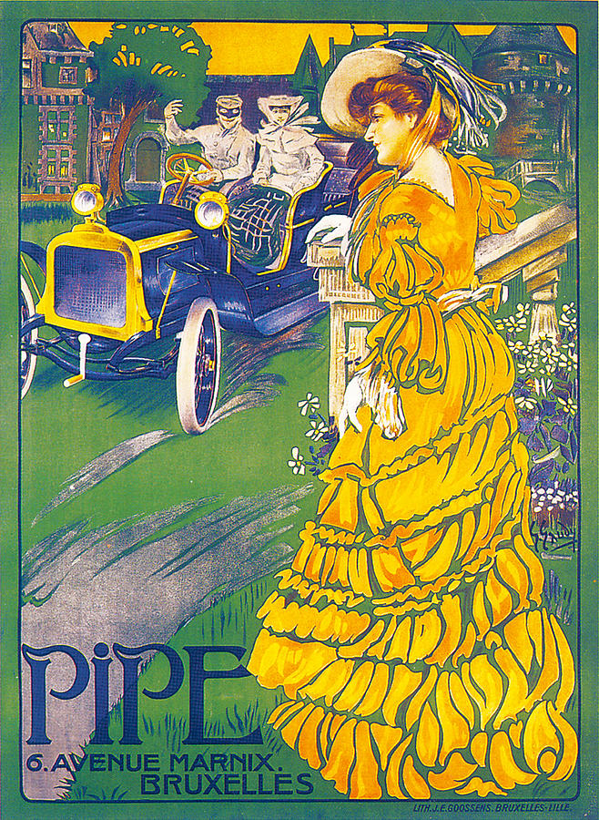 Pipe Vintage Car Poster Photograph by JE Goosnes